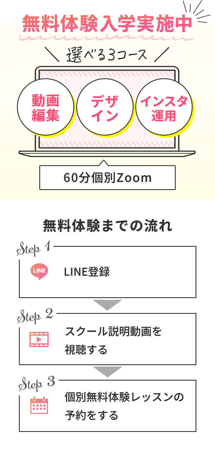 無料体験入学実施中